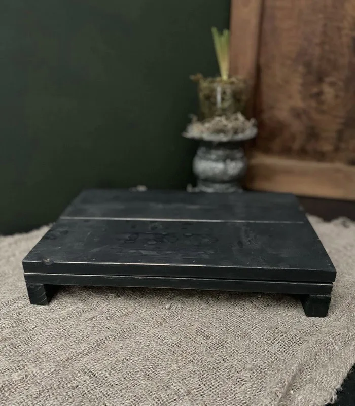 Houten Plateautje - Black Washed - 30cm - Afbeelding 1