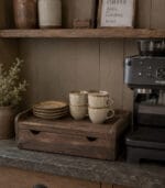 houten koffie plateau teakhout - zozowonen.nl