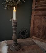 Ledkaarsen op Batterijen - Creme - 15cm - Afbeelding 4