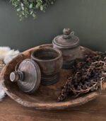 Houten Pot met deksel - 14cm - Afbeelding 2