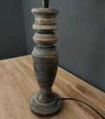 Landelijke Lampenvoet Hout - Grey Washed - 39cm - Bild 4