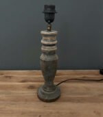 Landelijke Lampenvoet Hout - Grey Washed - 39cm - Bild 3