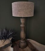 landelijke schemerlamp - hout - zozowonen.nl