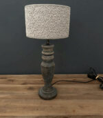 Landelijke Lampenvoet Hout - Grey Washed - 39cm - Bild 2