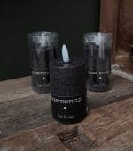 Ledkaarsen op Batterijen - Zwart- 8cm - Afbeelding 3