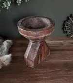 Houten Graan Kandelaar - 20cm - Afbeelding 2