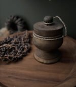 houten potje met deksel landelijk - zozowonen.nl