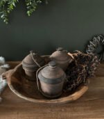 Houten Pot met Deksel - 12cm - Afbeelding 2