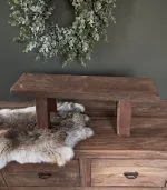 Vensterbank Tafeltje - Teakhout - 55cm - Afbeelding 2