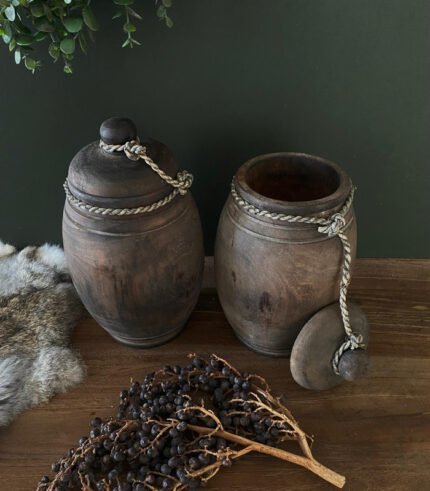 houten pot met deksel - zozowonen.nl