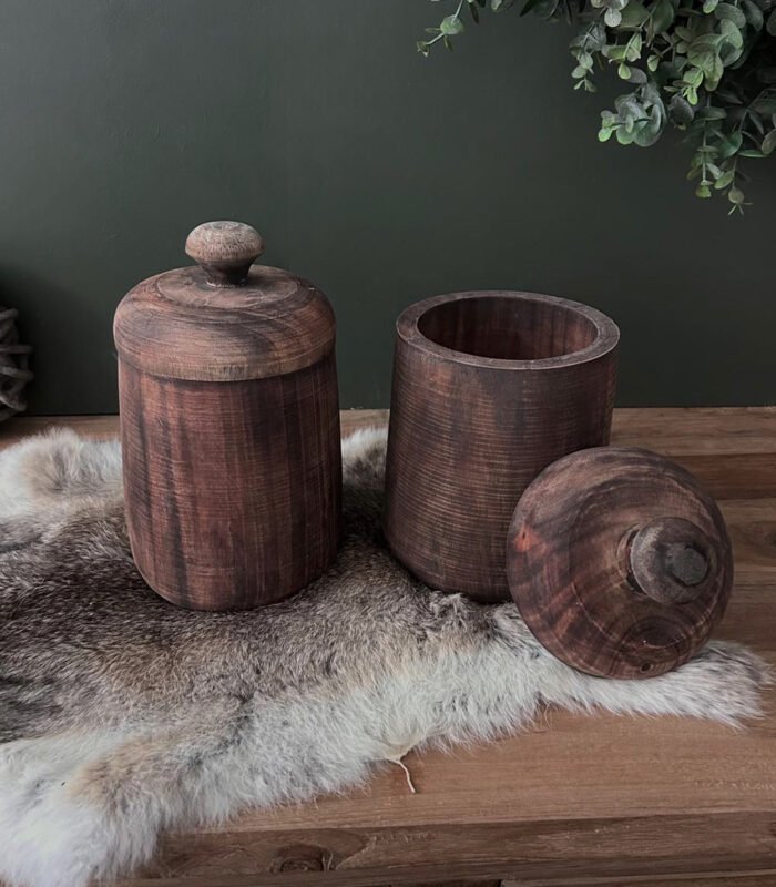 houten pot met deksel - zozowonen.nl