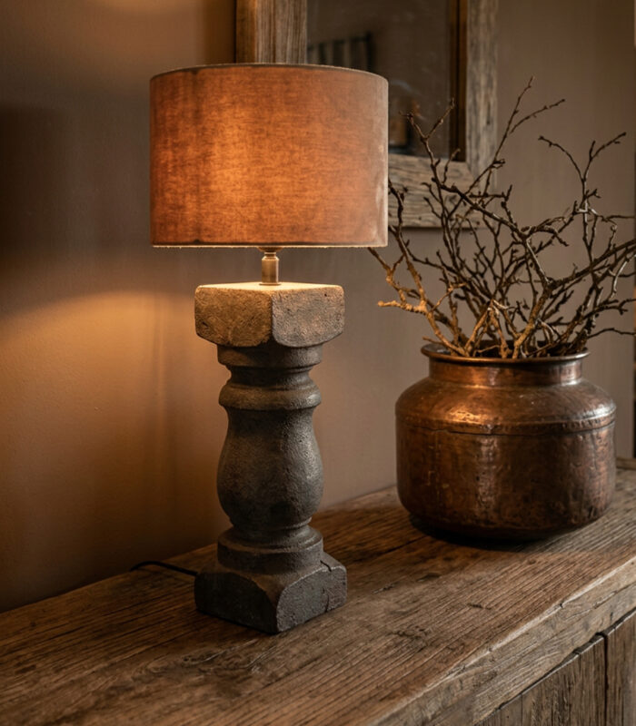 stenen schemerlamp landelijk - zozowonen.nl