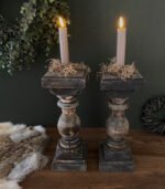 houten baluster kandelaar - zozowonen.nl