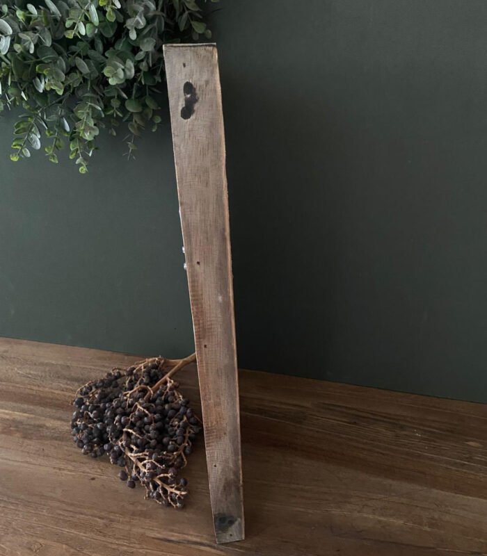 Houten Wanddecoratie - Mand met Potten - Afbeelding 3