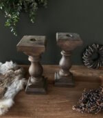 houten baluster kandelaar - zozowonen.nl