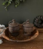 Houten Pot met Deksel - 14cm - Afbeelding 2