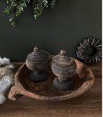 Houten Pot met Deksel - 15cm - Afbeelding 2