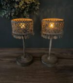 Tafellamp Metaal Op Batterijen - 30cm - Afbeelding 4