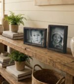 houten fotolijst bruin - zozowonen.nl