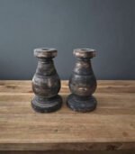 houten kandelaar landelijk - zozowonen.nl