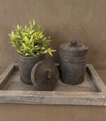 Houten Pot met Deksel - 20cm - Afbeelding 2