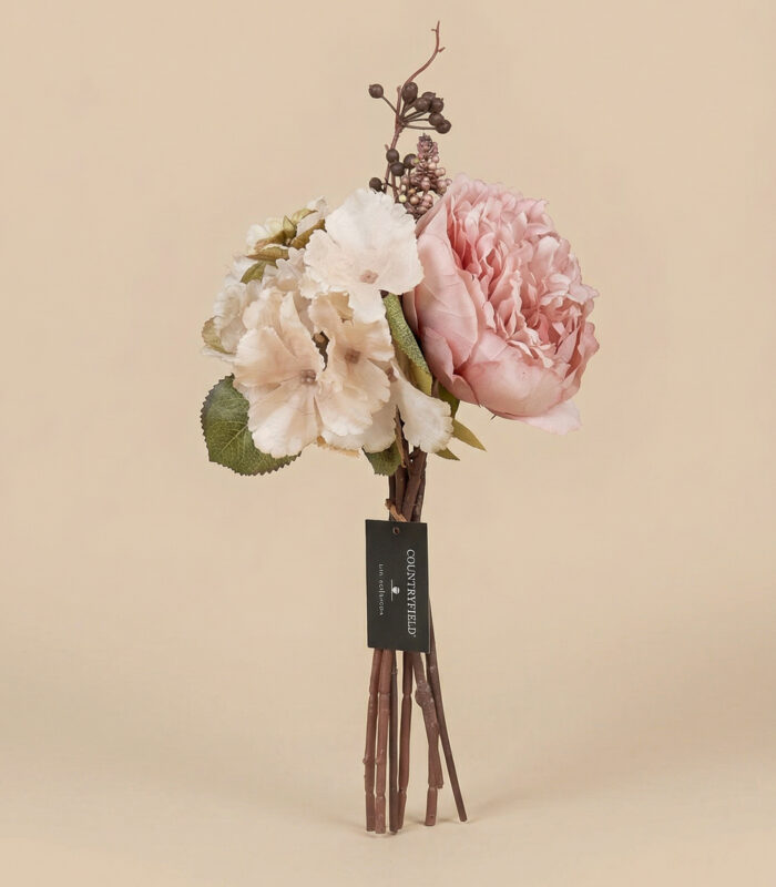 kunstbloemen gemengd boeket perzik - zozowonen.nl