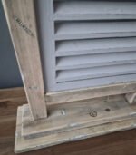 Louvre luik op Voet - 70cm - Wit - Naturel - Afbeelding 3