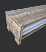 Houten Monitor Verhoger met Lade – Bureau Organizer - Handgemaakt - Afbeelding 2