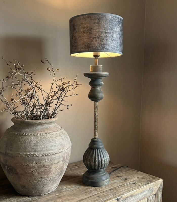 houten lampenvoet landelijk - zozowonen.nl