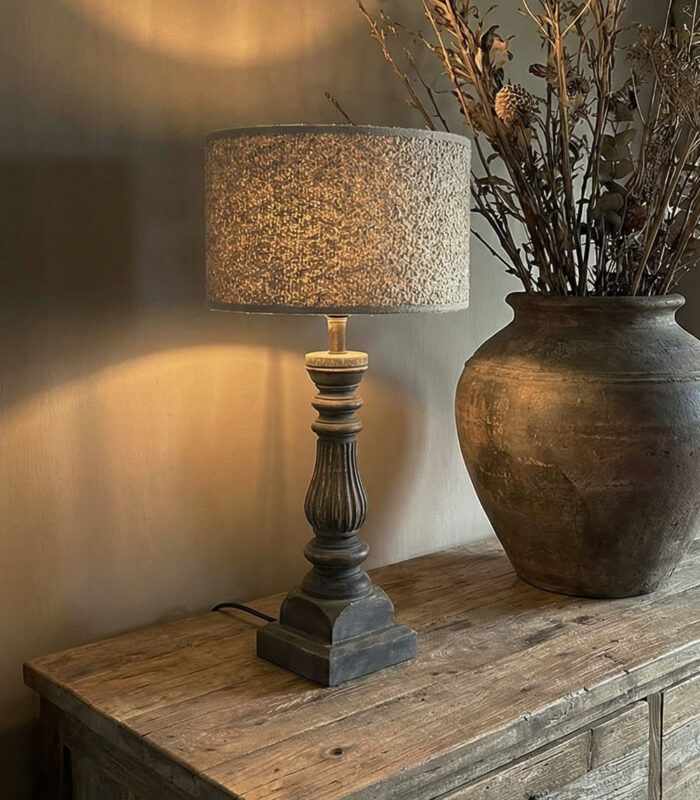 houten lampenvoet landelijk - zozowonen.nl