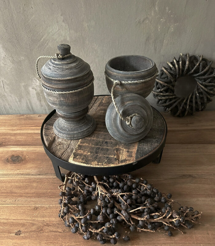 houten pot met deksel - zozowonen.nl