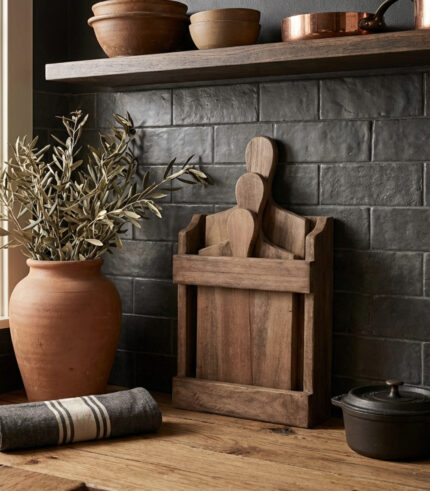 houten broodplankjes in houder - zozowonen.nl