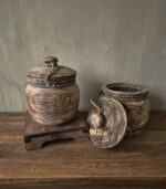 houten pot met deksel - zozowonen.nl