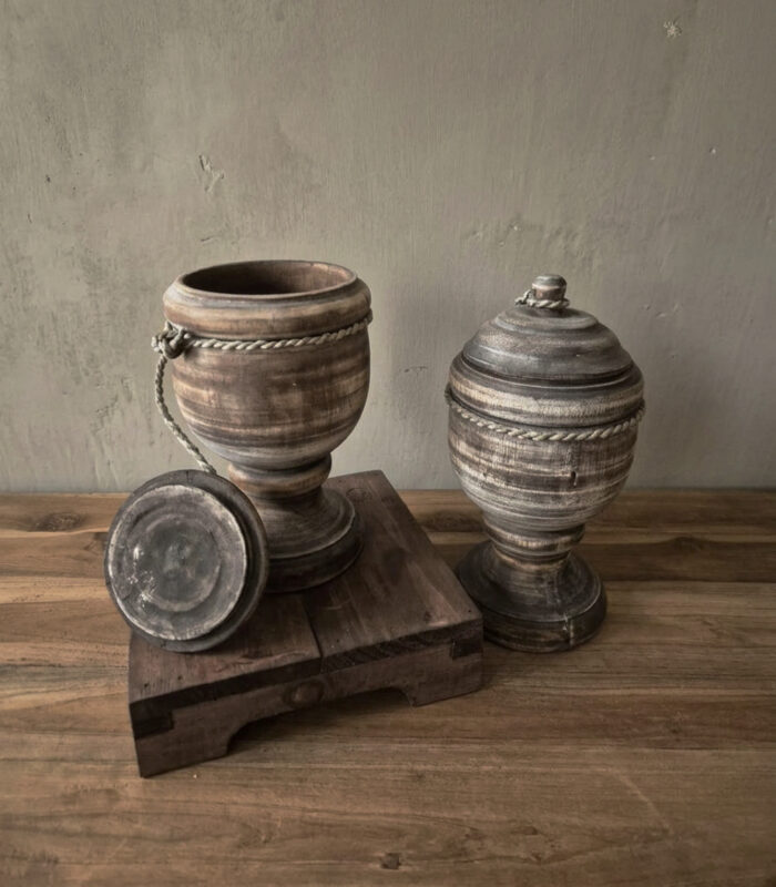 houten pot met deksel - zozowonen.nl