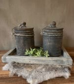 Houten Pot met Deksel - 25cm - Afbeelding 2