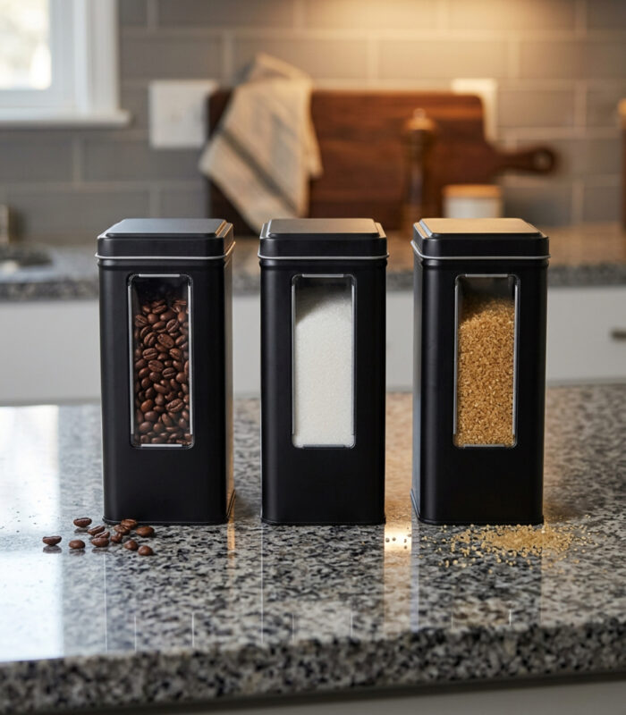 opbergblikken metaal met kijkvenster zozowonen.nl