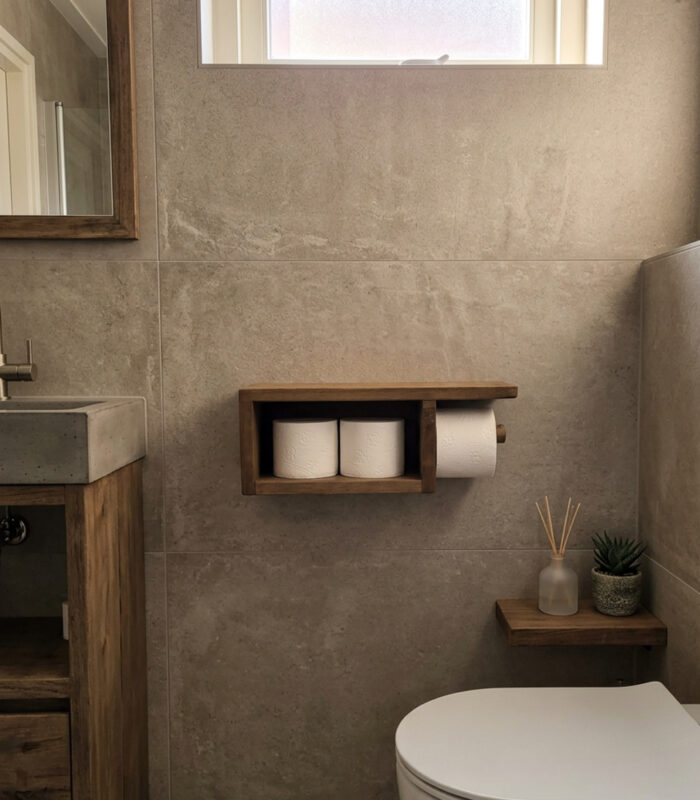 wc rolhouder hout - zozowonen.nl