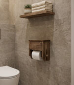 WC Rolhouder  - Hout