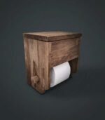 WC Rolhouder  - Hout - Afbeelding 2