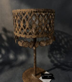 Schijfjeslamp – Landelijke Tafellamp Met Warme Sfeerverlichting (30 cm) - Afbeelding 3