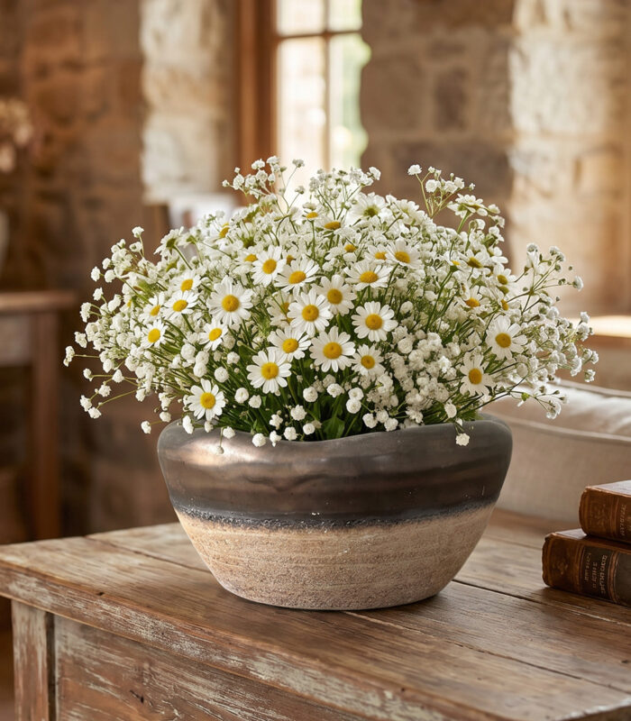 stenen plantenpot - zozowonen.nl