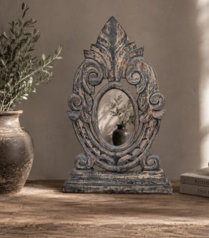 decoratieve spiegel hout - zozowonen.nl
