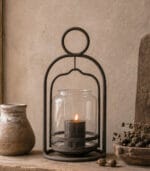 metalen windlicht met glas - zozowonen.nl