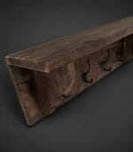 Houten Kapstok met 4 Haken en Legplank - Afbeelding 3